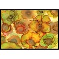 Carolines Treasures Abstract Flowers in Yellows and Oranges Indoor or Outdoor Mat- 18 x 27 in. 8986MAT
